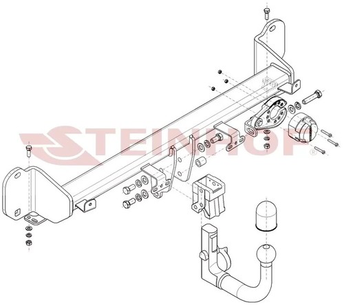 Barra de remolque desmontable para BMW Serie 3 G21 Touring 2018 en adelante - 13 pines eléctricos - Imagen 2 de 7