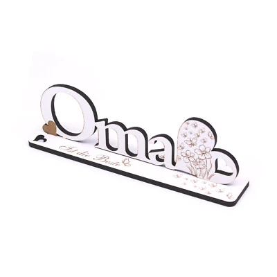 DEKOLANDO Expositor decorativo abuela es la mejor letra para colocar cartel corazón 20x6cm ❤