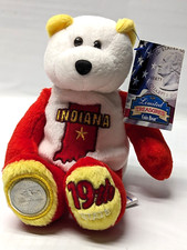 Coin Bear 19 Indiana Collectible Stuffed Plush 9" Bear Limited Treasures
