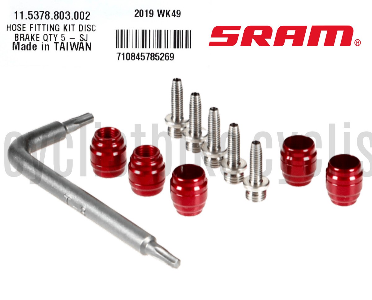 SRAM Stealthamajig Hydraulic Disc Brake Hose Fitting Kit Barb Comp NIB