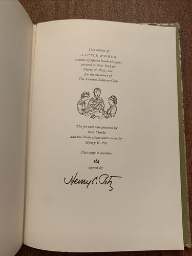"Little Women" by Louisa May Alcott - The Limited Editions Club 1967 - Signed - Picture 16 of 23