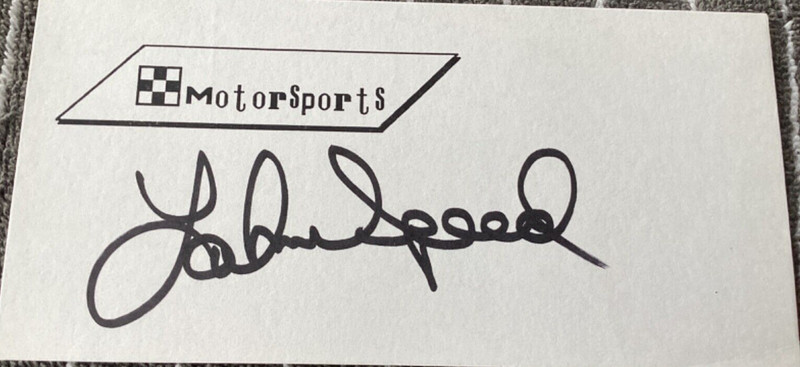 LAKE SPEED Personally Autographed Signed NASCAR Card RACING FreeShip