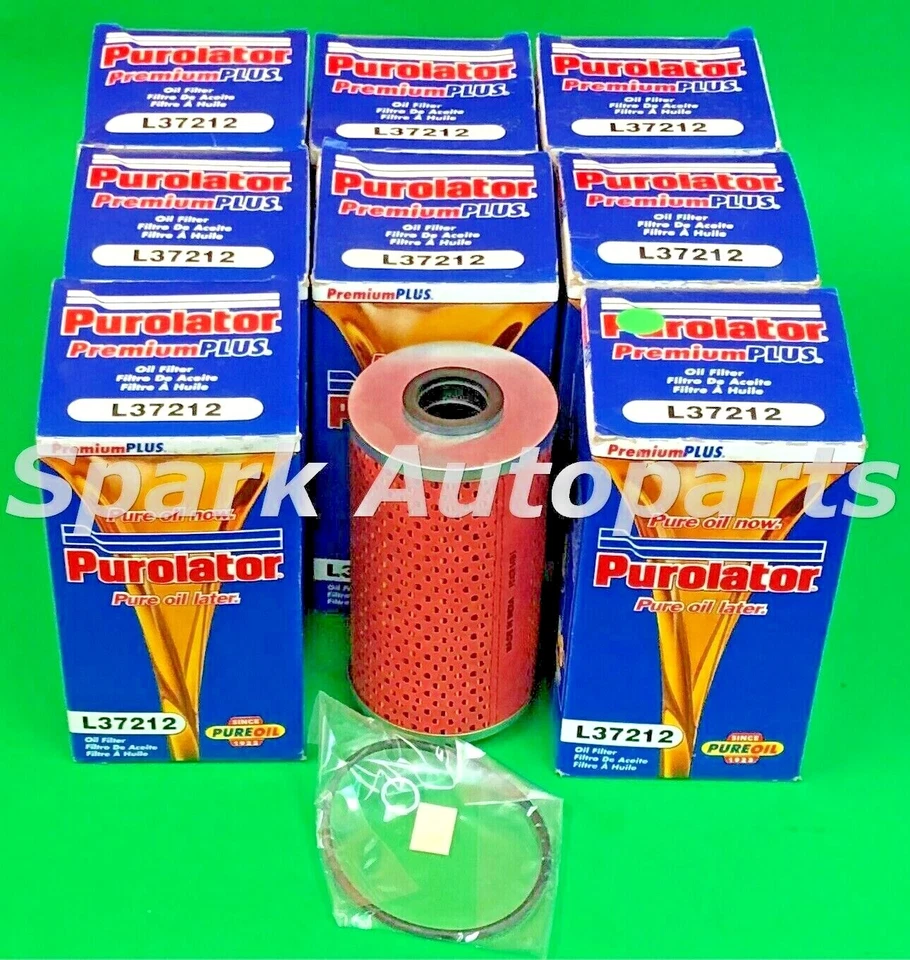 New Lot of 8 Engine Oil Filter PUROLATOR L37212 For BMW 530I, 540I, 740I, 850CSi Foto 2 de 4