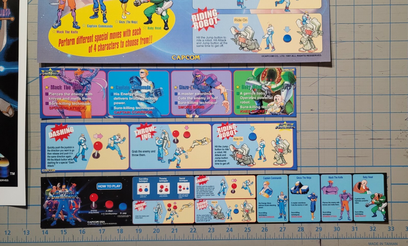 (Card) CAPCOM Captain Commando for Sega New Astro City CPS1 Jamma