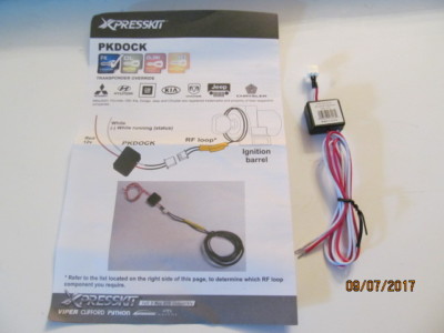 NEW XPRESSKIT PKDOCK UNIVERSAL RF LOOP CONTROL MODULE DOCK/CRADLE CAR SECURITY