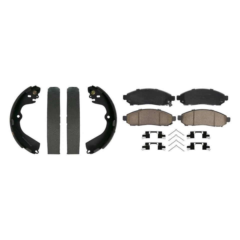 Juego de pastillas de freno delanteras + traseras Wagner + zapatas de freno para Chevrolet City Express 15 PG Foto 2 de 4