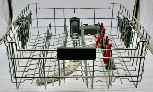 OEM GE Profile Dishwasher Upper Rack adjustable with spray arm & glass sprayers - Picture 7 of 8