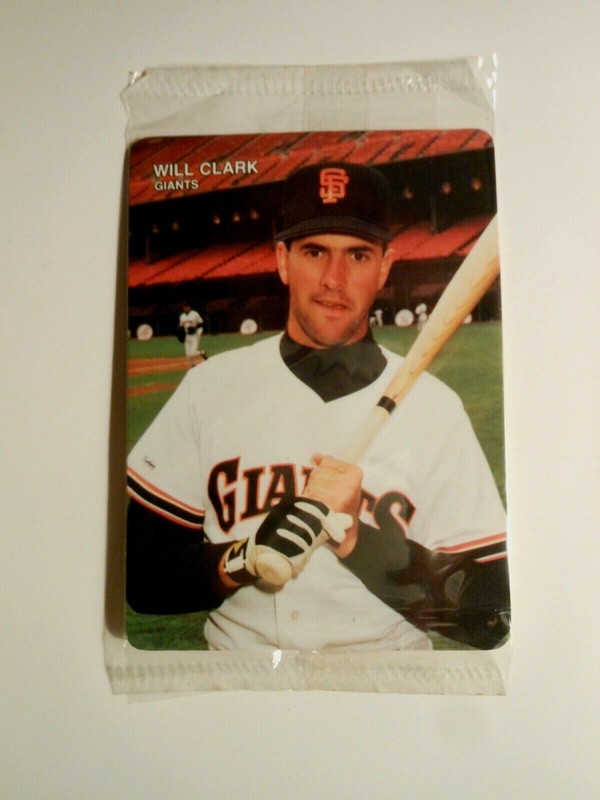1990 MOTHER'S COOKIES CARD #2 of 4 WILL CLARK SAN FRANCISCO GIANTS sealed