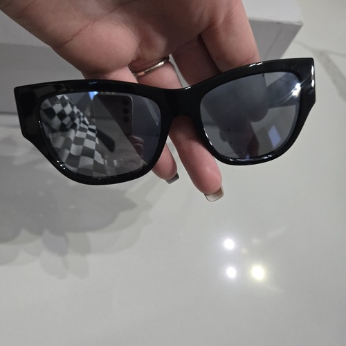 Max Mara Sunglasses MM0041 FRANCOISE 01A Black Mirror Woman new - Picture 12 of 12
