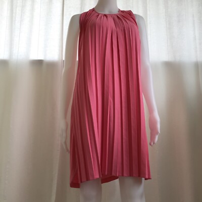 fcuk pink dress New! FRENCH CONNECTION Pink Flutter Sleeve Slit Dress sz 8