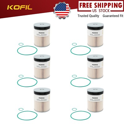 QTY 6 FS19915 Fuel Filter Replaces P551011 P550854 PF9804 L9915F A4720921205 