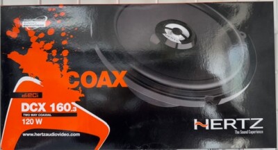 HERTZ DCX-160.3 DIECI 6.5'' 120W CAR 2-WAY PEI DOME TWEETERS COAXIAL SPEAKERS NEW