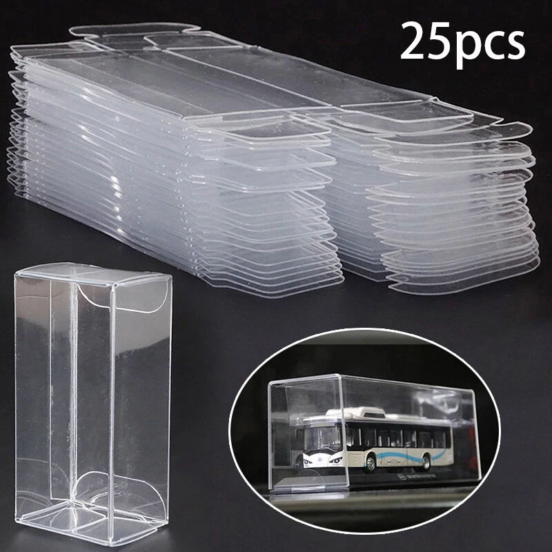 50X Clear PVC Gift Box Wedding Favors Packaging Box 1/64 Car Model Display Box - Image 2 of 4