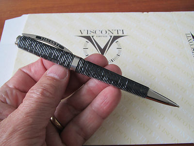 Visconti Wall Street grey-black celluloid mechanical pencil 0.7mm
