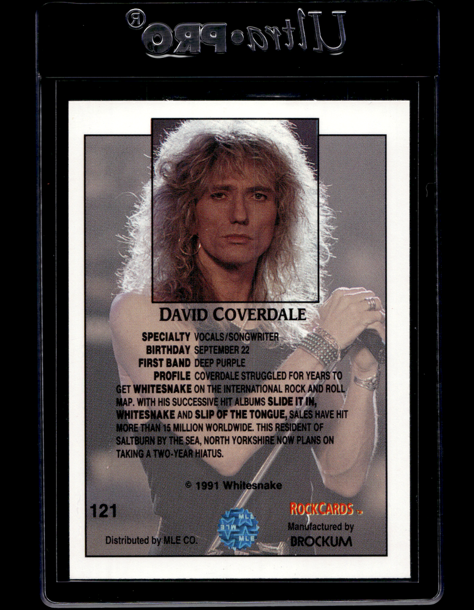 1991 Brockum Rock Cards #121 David Coverdale - Whitesnake | eBay