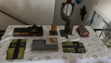 Vintage Lot Built HO 1/87 Scale Rural Buildings Station For Train layout