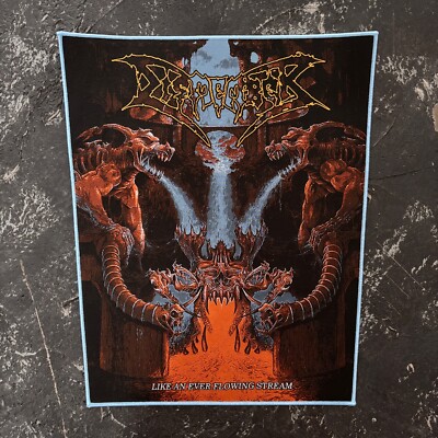DISMEMBER - LIKE AN EVER FLOWING STREAM WOVEN BACKPATCH DEATH METAL BLUE BORDER