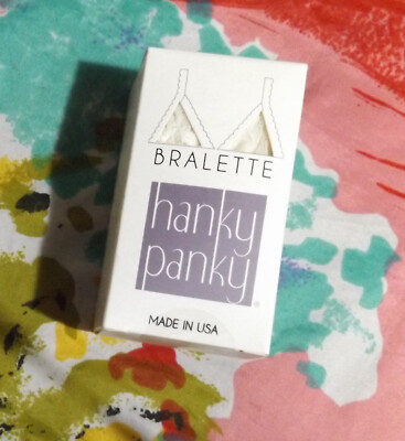 NEW HANKY PANKY 113P MARS MADE IN USA CROSSOVER LINGERIE STRAPS BRALETTE S