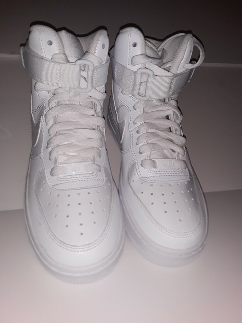 Nike Air Force 1 High Big Kids Style 653998 653998-100 White Sz 4 for sale online | eBay