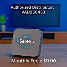 NEW VSeeBox v3 plus / Authorize Dealer / No Monthly Fees / TV, PPV, Movies, more