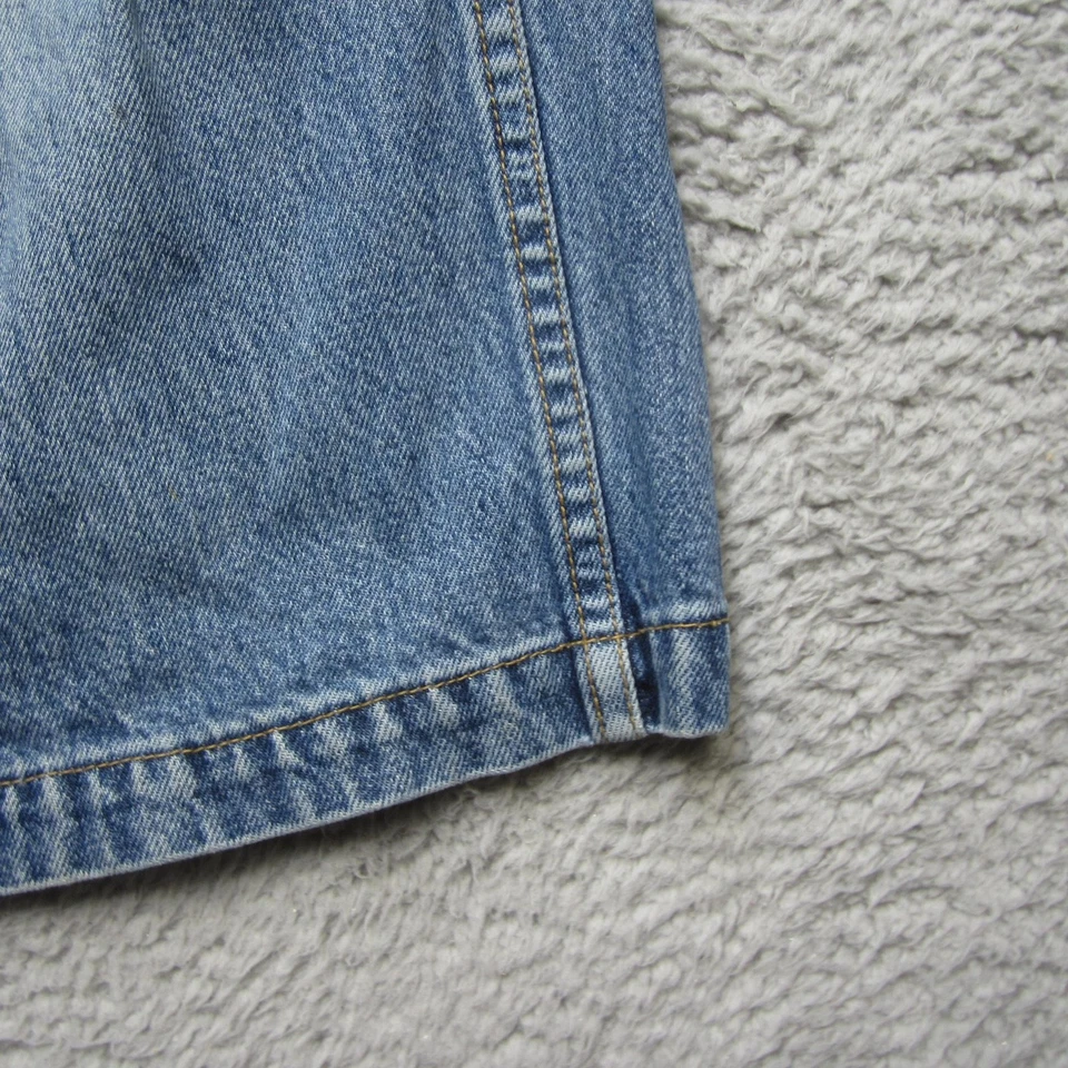 Pantalones Cortos Phat Farm Para Hombres 38 Azul Denim Carpintero Calce Relajado Jean Hip Hop Y2K Años 2000 Foto 3 de 4