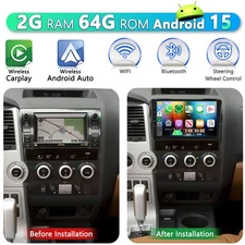 Apple Carplay For Toyota Tundra 2007-2013 Sequoia 2008-19 Car Stereo GPS Radio