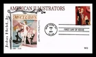DR JIM STAMPS US COVER JOHN HELD JR AMERICAN ILLUSTRATORS FIRST DAY ISSUE