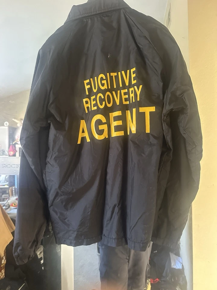 SUMMER JACKET Fugitive Recovery Agent FRA-STAR Black Auburn Sportswear Rare - Image 2 of 4