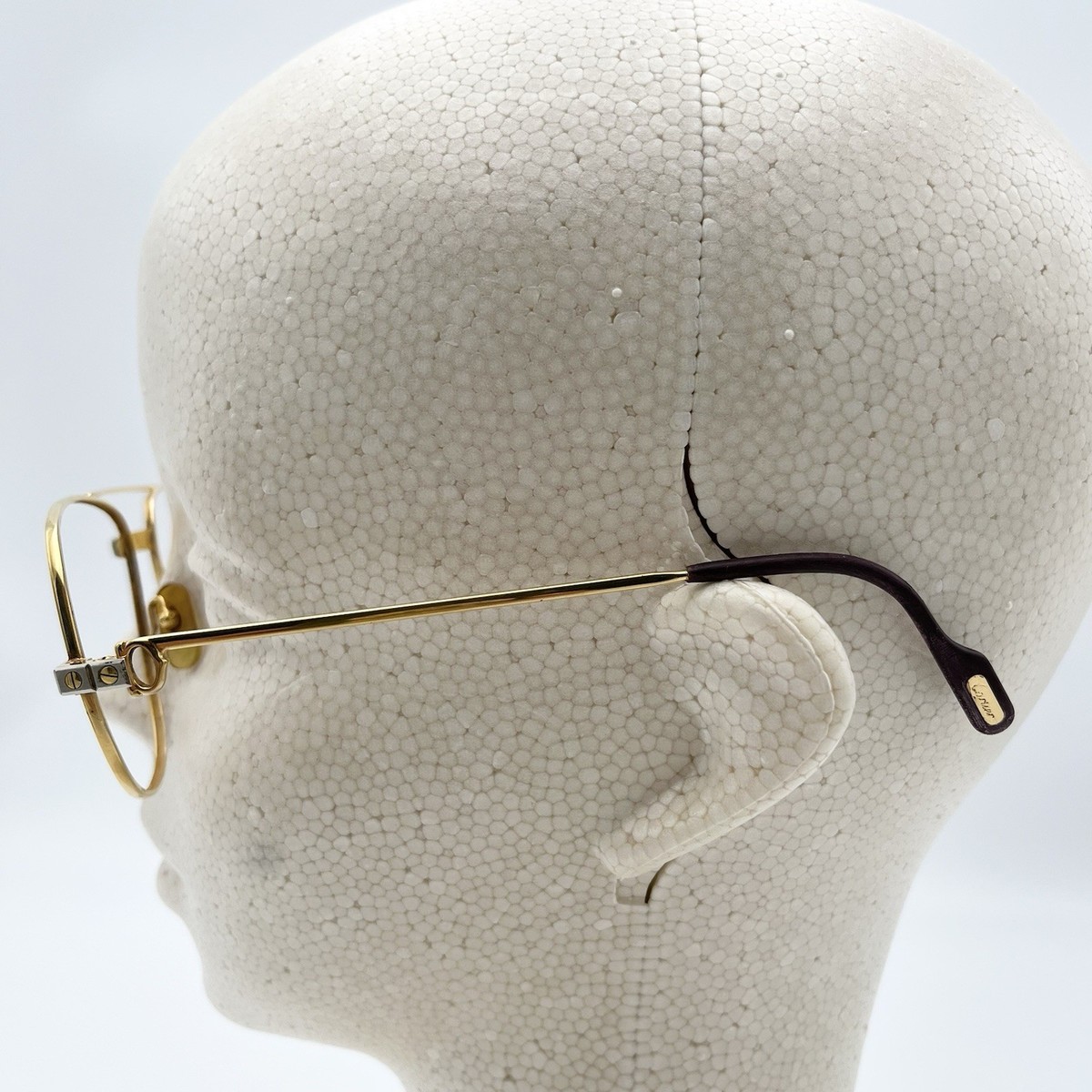 Cartier Paris サングラス Vintage Cartier 61-18-140 Vendôme Santos Teardrop sunglasses Gold