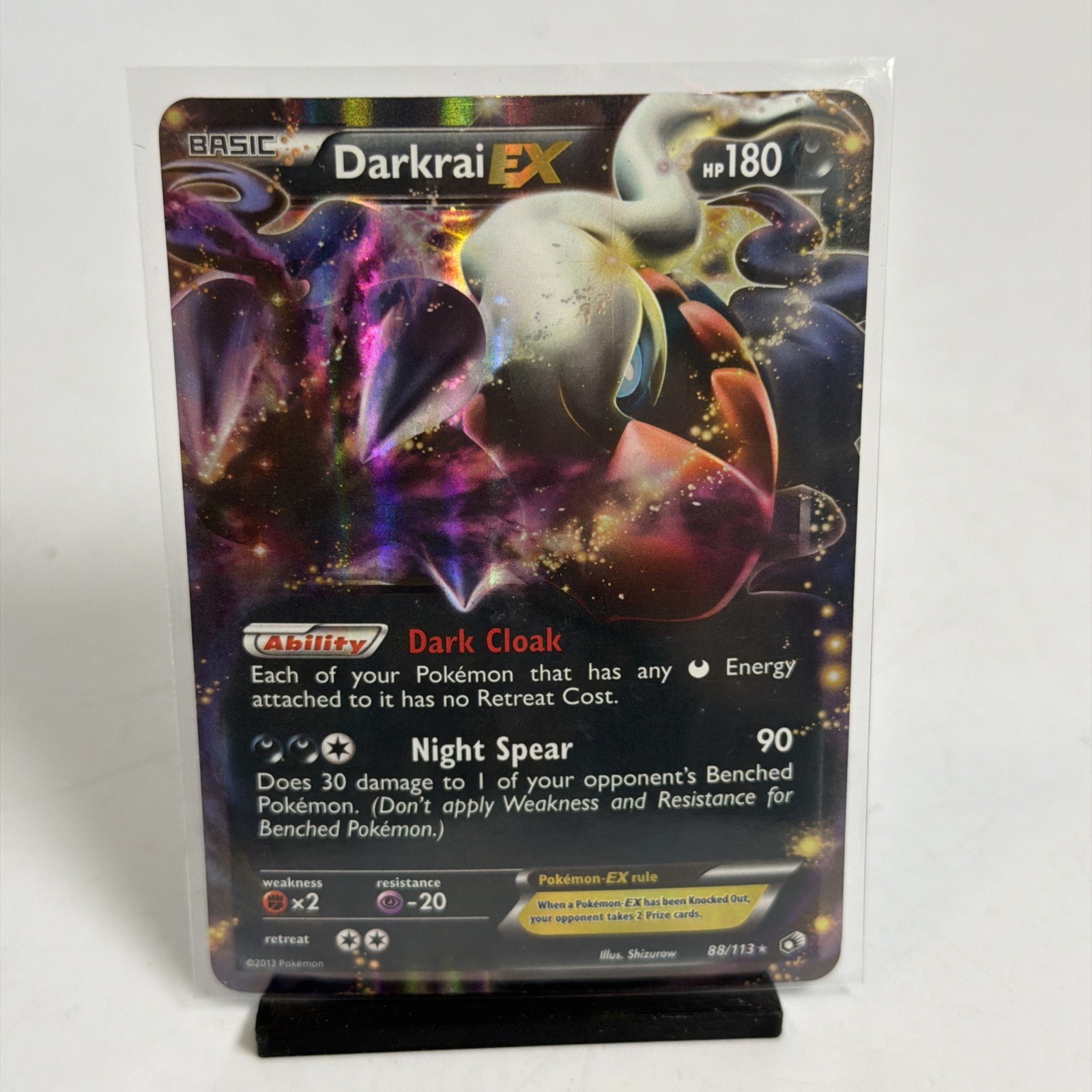 Darkrai EX Ultra Rare Legendary Treasures 88/113 NM Pokémon Card