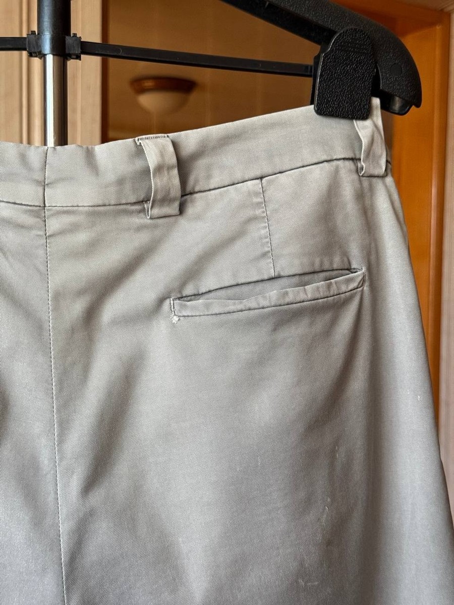 BRUNELLO CUCINELLI LEISURE FIT MADE IN ITALY COTTON PANTS TROUSERS
