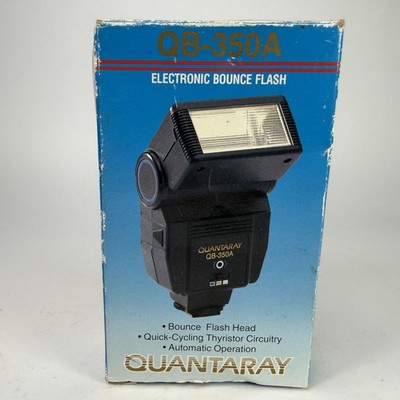 Quantaray QB-350A Electronic Bounce Camera Flash Hot Shoe Tilt Auto Hong Kong
