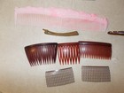 LOT OF VINTAGE ORNATE Hair Comb PIECES — photo 6