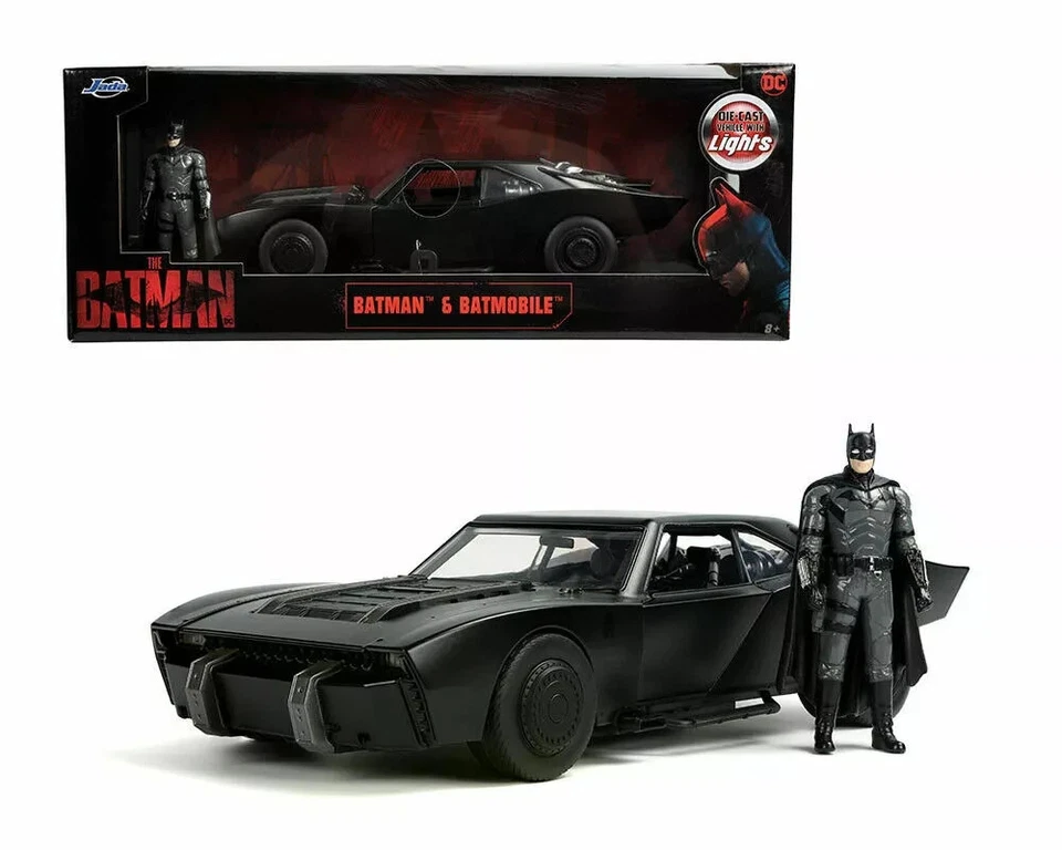 Batman et Batmobile 1/18 Jada 32504 Neuf Boite d'Origine - Photo 1/3