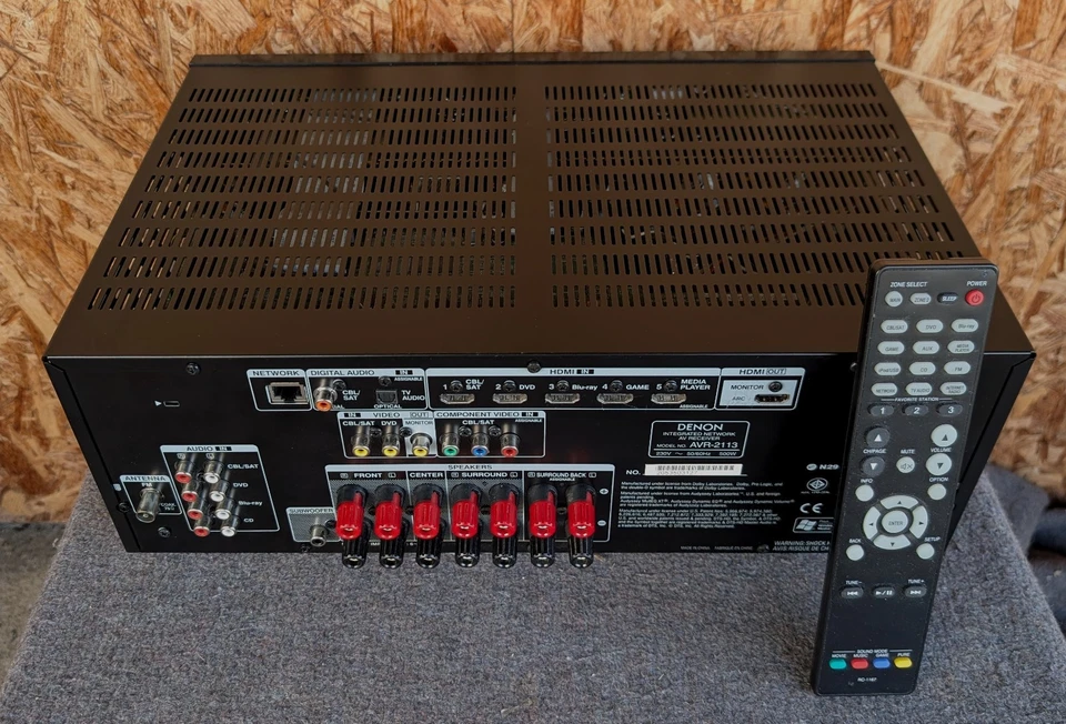 DENON AVR-2113 7.1 AV Netzwerk Receiver 4K 6xHDMI 7x125W Airplay DLNA Multiroom - Bild 4 von 4