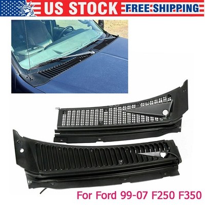 For 99-07 Ford F250 F350 Windshield Wiper Vent Cowl Screen Cover Grille Panel