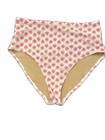 OLD NAVY White HIGH-WAISTED BIKINI SWIM BOTTOM W/Flowers~Women’s large — photo 1