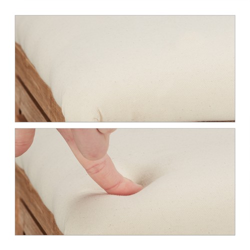 Wäschekorb Wäschetruhe mit Sitz Wäschehocker aus Holz Badezimmer Hocker - Bild 7 von 9