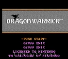 Dragon Warrior - Classic Original NES Nintendo Game