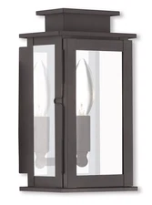 Livex Lighting 20191-07 Princeton 1 Light 9 inch Bronze Outdoor Wall Lantern