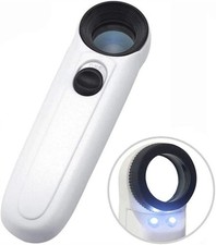 1 PCS 40X Handheld Magnifier Magnifying Glass Loupe Lens for Reading Jewelry ...