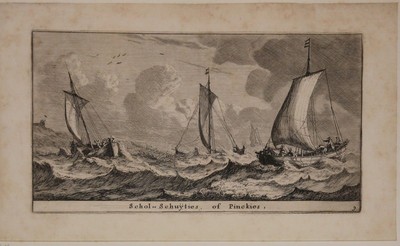 Reinier Nooms (Zeeman 1623-1667): Blatt 9 der Folge ''Verscheyde Schepen'' (1650)