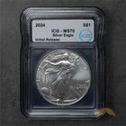2024 Silver American Eagle $1 - ICG MS70 - Philadelphia