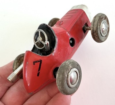 VINTAGE SCHUCO MICRO RACER 1041 DIECAST RED WIND UP CAR #7 | eBay