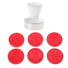 6Pcs Flower Bakeware Cookie Cutter DIY Cake Decor Hand Pressure Biscuit Gadget