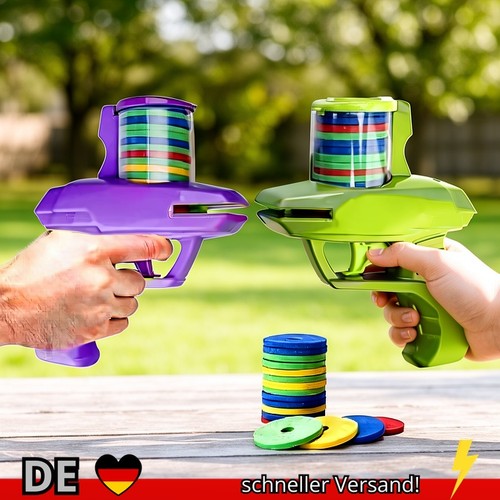 Neu! FoamBlaster Kinder Schaum Disc Pistole Outdoor Spiel Spaß 30m Reichweite Neu! FoamBlaster Kinder Schaum Disc Pistole Outdoor Spiel Spaß 30m Reichweite