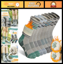 Kids Merino Wool Hiking Socks - Thermal Winter Boot Socks for Boys  Girls, 4 Pa