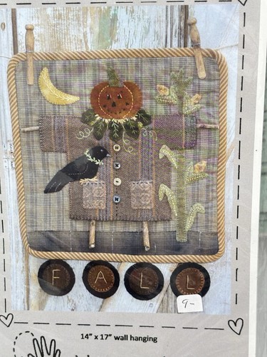 Heart To Hand Designs #386 Clothesline Scarecrow Wall Hanging Pattern Primitive