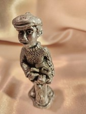 Pewter Golfer Figurine 3.5" Tall Collectible Solid Pewter Artist Unknown