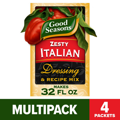 Good Seasons zesty Italian Dressing & Recipe seasoning Mix 4 Ct packets.....